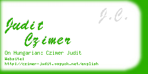 judit czimer business card